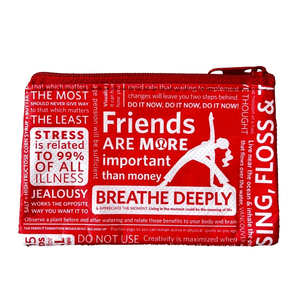 NEW Lululemon Manifesto Zipper Pouch Coin Purse Card Holder Wallet Gift